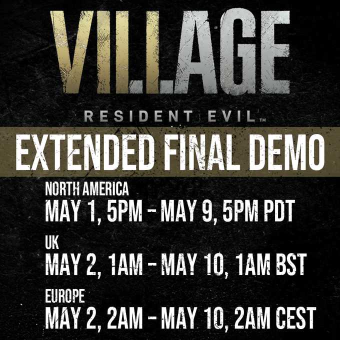 Resident Evil Village Final Demo Extended Updates
