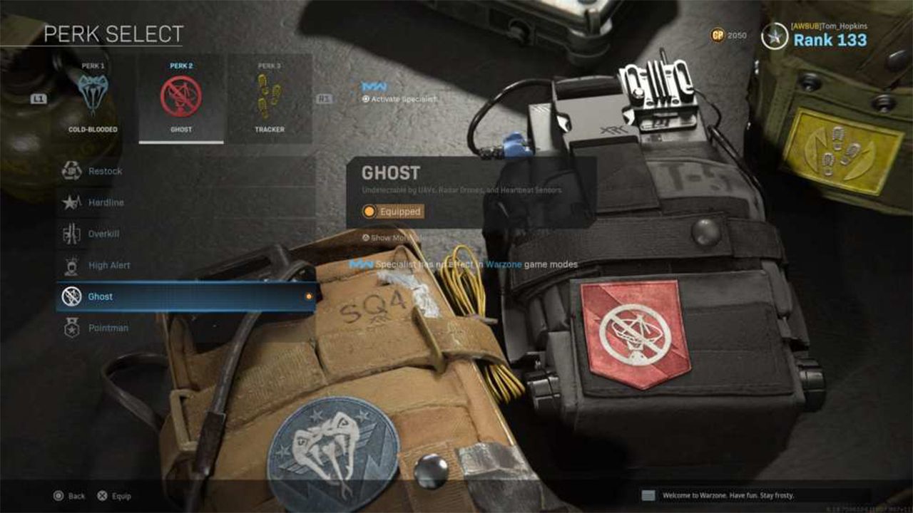 Call of Duty Warzone Ghost Perk